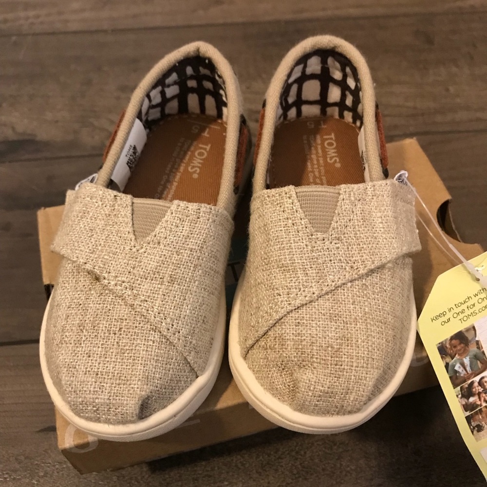 TOMS! Tini Bimini natural burlap size 5